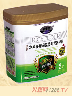 新多樂水果多維蔬菜嬰兒營養米粉2段