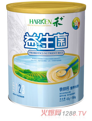 禾+益生菌鈣鐵鋅營養米粉