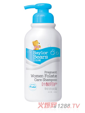 貝樂熊葉酸呵護孕婦洗發露320ML