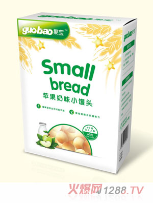 果寶蘋果奶味小饅頭餅干