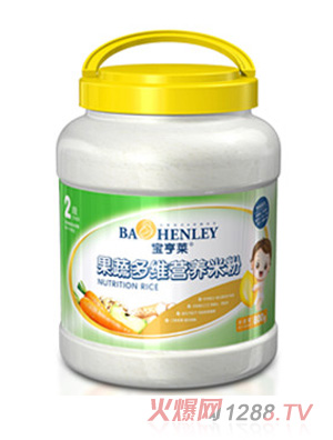 寶亨萊果蔬多維營養米粉全段桶裝