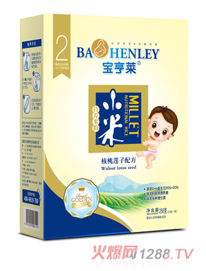 寶亨萊核桃蓮子小米營養米粉