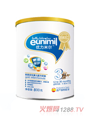 優力米爾優愛幼兒配方奶粉