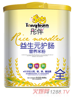 彤伴益生元護腸營養米粉桶裝全段