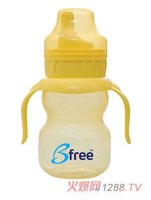 Bfree黃色弧形雙柄易把握學飲杯200ml