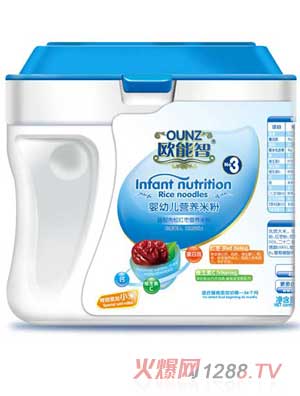 歐能智3段益智肉松紅棗營養米粉