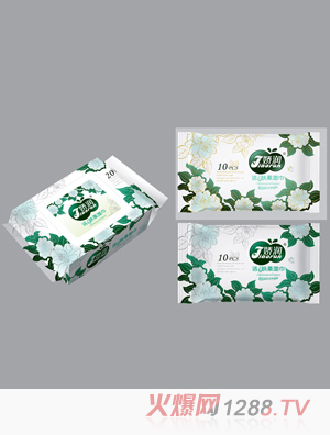 嬌潤潔膚柔10片印象花濕巾