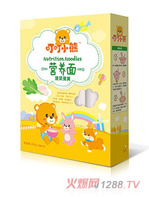 叮叮小熊營養面-菠菜蛋黃