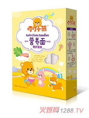 叮叮小熊營養面-豬肝菠菜