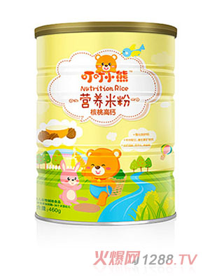 叮叮小熊營養米粉罐裝-核桃高鈣