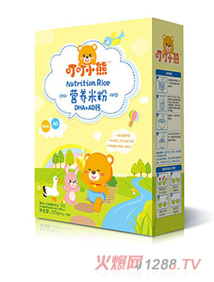 叮叮小熊營養米粉盒裝-DHA+AD鈣