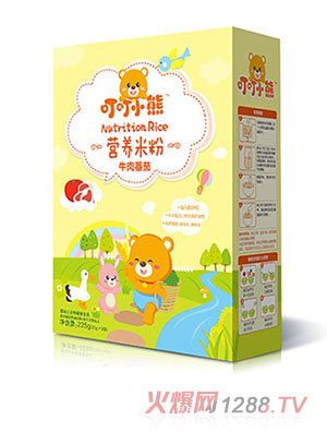 叮叮小熊營養米粉盒裝-牛肉番茄