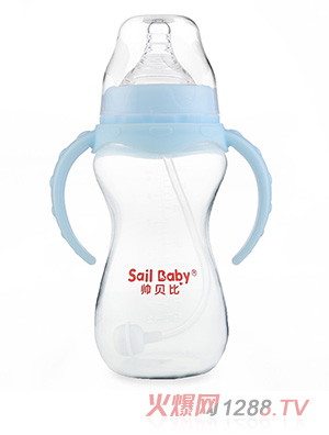 帥貝比超炫PP奶瓶藍