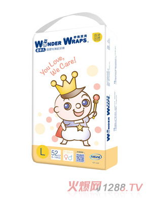 妙然寶貝柔非凡環腰特薄紙尿褲L碼52片