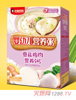 心迪媽媽嬰幼兒營養粥-香菇雞肉