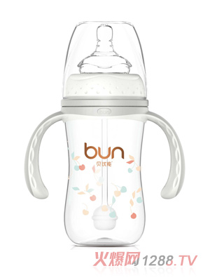 貝優能纖巧型帶柄自動寬口PP奶瓶180ml