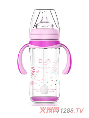 貝優能寬口安全玻璃奶瓶180ml