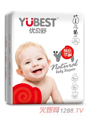 優貝舒超薄透氣紙尿褲L16