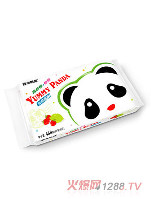 雅米熊貓牌優酪果凍480g（青檸檬+草莓）