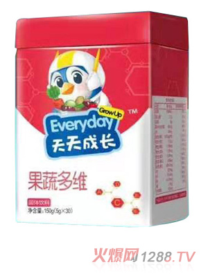 綠健園天天成長益生菌果蔬多維固體飲料