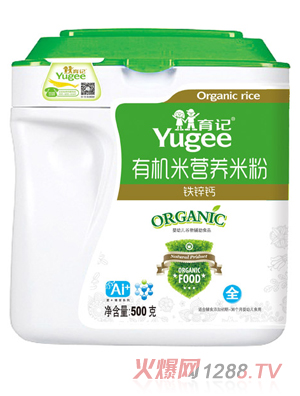 育記有機米營養米粉-鐵鋅鈣500克
