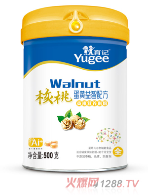 育記貢米營養米粉-核桃蛋黃益智配方桶裝