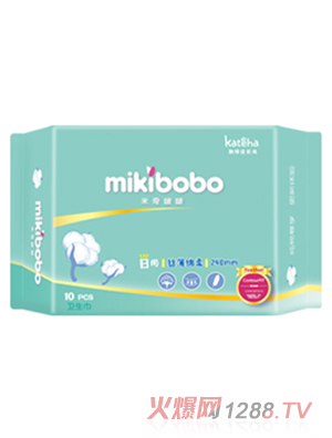 米奇啵啵絲薄綿柔日用衛生巾10片