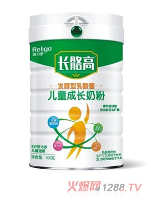 長骼高發酵型乳酸菌兒童成長奶粉