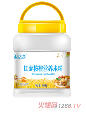 貝天然紅棗核桃營養米粉