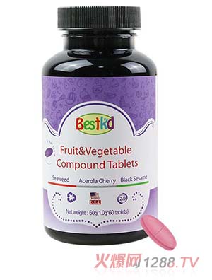 貝斯凱多維復合片60g美國原裝進口配比科學含豐富維生素