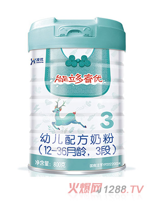 澳優能立多睿優幼兒配方奶粉（12-36月齡，3段）