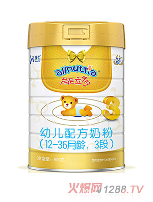 澳優能立多幼兒配方奶粉（12-36月齡，3段）
