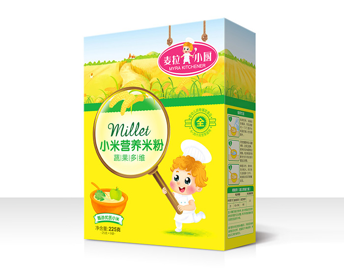 麥拉小廚-小米營養米粉盒裝-蔬果多維