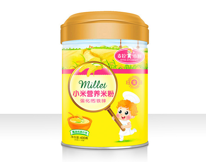 麥拉小廚小米營養米粉罐裝強化鈣鐵鋅