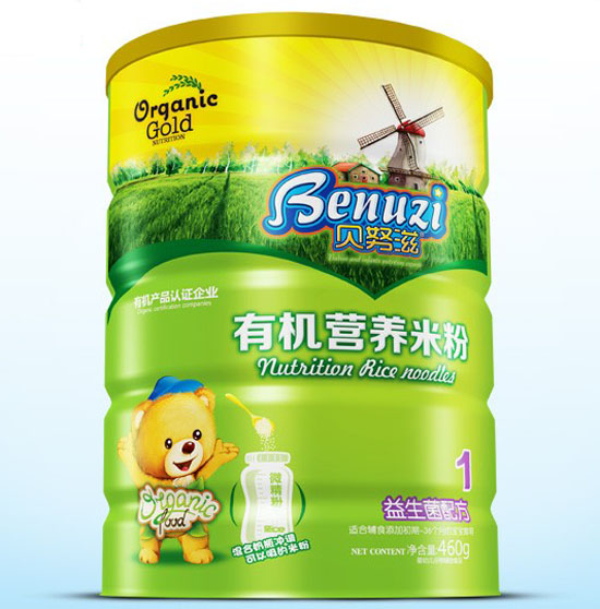 貝努滋益生菌有機營養米粉1段