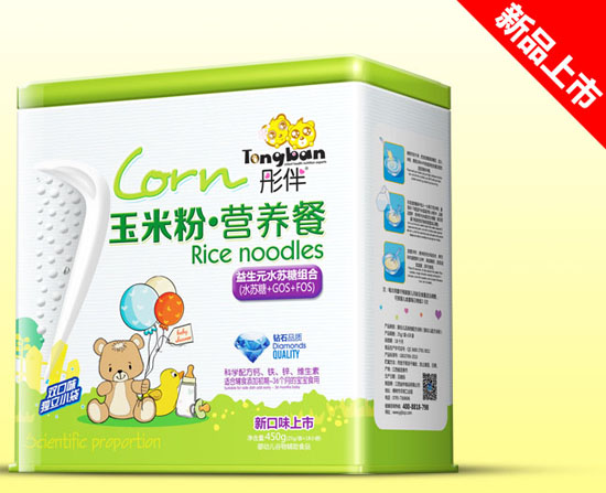 彤伴益生元水蘇糖組合玉米粉營養餐鐵聽