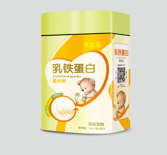 圣美滋QS乳鐵蛋白復合粉20袋(鐵盒)