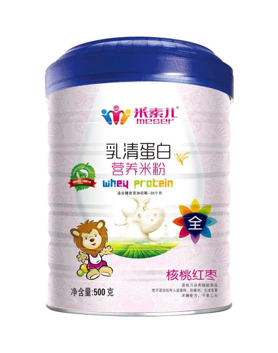 米素兒核桃紅棗乳清蛋白營養米粉