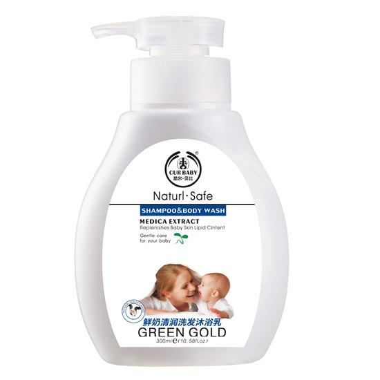 酷爾·貝比鮮奶清潤洗沐二合一300ml