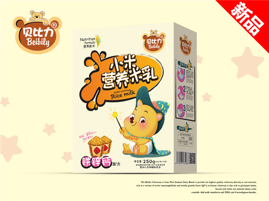 貝比力小米營養米乳鈣鐵鋅配方盒裝
